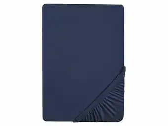 Lidl Biberna Jersey hoeslaken, 90-200 x 200-220 cm (180-200 x 200 cm, marine) aanbieding