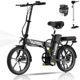 Decathlon Opvouwbare Elektrische Fiets 250W Compact en Licht – EVERCROSS EK5 Zwart aanbieding