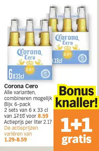 Albert Heijn Corona Cero aanbieding