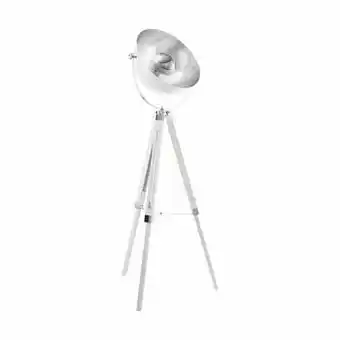 Leen Bakker EGLO vloerlamp Covaleda - wit/chroom-/zilverkleur - Leen Bakker aanbieding