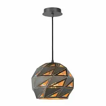 Leen Bakker Lucide hanglamp Malunga - grijs - Leen Bakker aanbieding