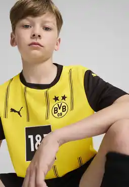 Decathlon Borussia Dortmund 24/25 thuisshirt voor jongeren PUMA Faster Yellow Black aanbieding