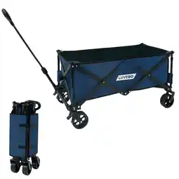 Decathlon Luvego Bolderkar Opvouwbaar - Bolderwagen - 100KG Draagkracht - Donkerblauw aanbieding