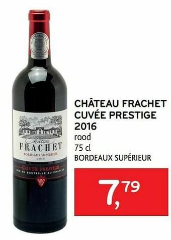 Alvo Château frachet cuvée prestige 2016 rood aanbieding