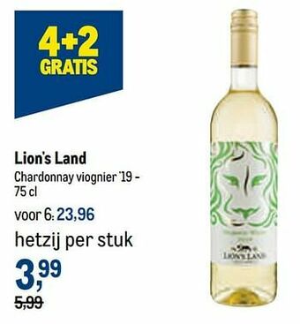 Lion`s land chardonnay viognier `19