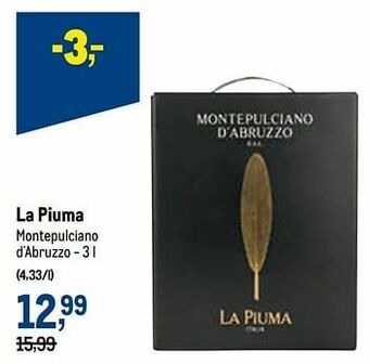 Makro La piuma montepulciano d`abruzzo aanbieding