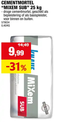 Hubo Cementmortel mixem sub aanbieding