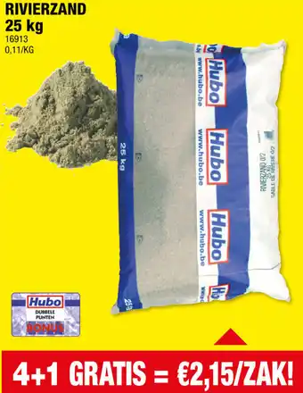 Hubo Rivierzand aanbieding