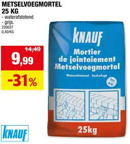 Hubo Metselvoegmortel aanbieding