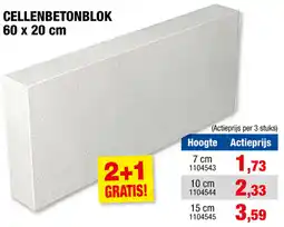 Hubo Cellenbetonblok aanbieding