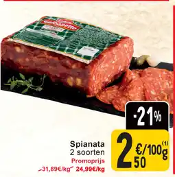 Cora Spianata aanbieding