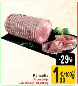 Cora Pancetta aanbieding