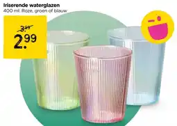 Iriserende waterglazen