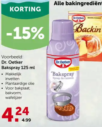 AVEVE Dr. Oetker Bakspray 125ml aanbieding