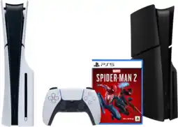 Coolblue PlayStation 5 Slim Disc Edition + Spider-Man 2 + Façades Noir aanbieding