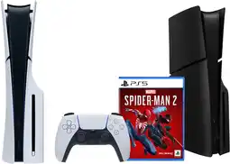 Coolblue PlayStation 5 Slim Disc Edition + Spider-Man 2 + Façades Noir aanbieding