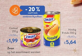 OKay Zwan Cocktail 210g aanbieding