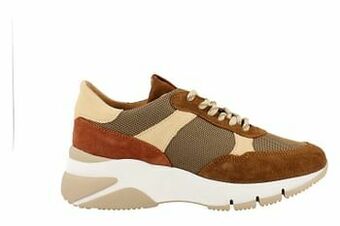 Berca Shoes Tamaris Sneaker Laag Dames Chunky - Cognac aanbieding