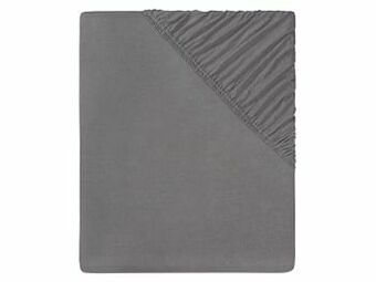 Lidl Livarno Home Jersey hoeslaken, 90-100 x 200 cm (grijs) aanbieding