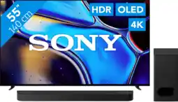Coolblue Sony 55 Bravia 8 OLED 4K (2024) + Sony Bravia Theatre Bar 6 Zwart aanbieding