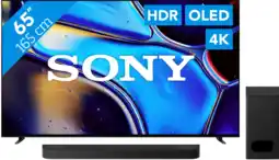 Coolblue Sony 65 Bravia 8 OLED 4K (2024) + Sony Bravia Theatre Bar 6 Zwart aanbieding