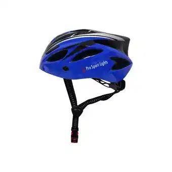 Decathlon Fietshelm Dames/Heren Pro Sport Lights - Blauw/Zwart aanbieding