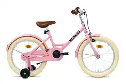 Decathlon Nogan Dutchy Kinderfiets - 18 Inch - Glans Roze - Inclusief Zijwielen aanbieding