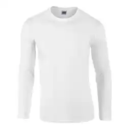 Decathlon Unisex Softstyle Tshirt met lange mouwen voor volwassenen (Wit) aanbieding
