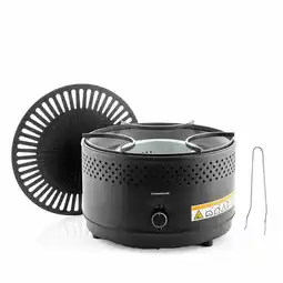 Decathlon Draagbare en rookvrije houtskoolbarbecue InnovaGoods Ijzer aanbieding
