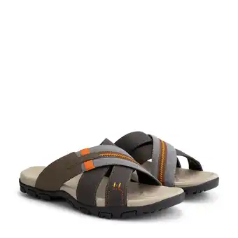 Decathlon Leren wandelslippers - Profielzool voor extra grip - Heren - Solsvik aanbieding