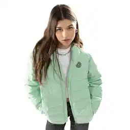 Decathlon Dames Lifestyle waterbestendig puffer jack Cruise-W Groen aanbieding