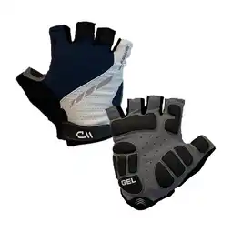 Decathlon PERFORMANCE GEL fietshandschoenen Blauw/wit aanbieding