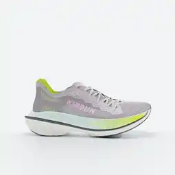 Decathlon Hardloopschoenen met carbon plaat voor dames KD900X LD2 paars geel aanbieding