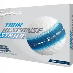 Decathlon Doos met 12 TaylorMade Tour Response-golfballen Stripe aanbieding