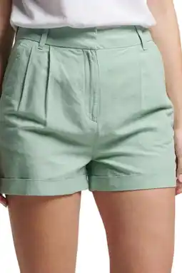 Decathlon Dames Superdry Studios Linnen wandelshort aanbieding