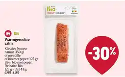 Delhaize Warmgerookte zalm aanbieding