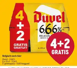 Delhaize Duvel Belgisch sterk bier aanbieding