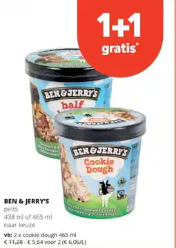 Spar Ben & Jerry's Pints aanbieding