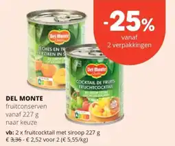Spar Del Monte aanbieding