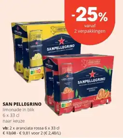 Spar San Pellegrino aanbieding
