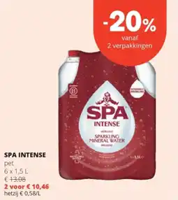 Spar Spa intense pet aanbieding