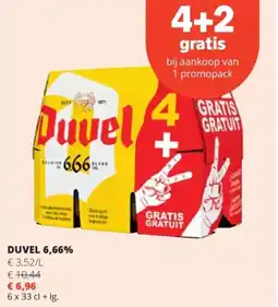 Spar Duvel 6,66% aanbieding