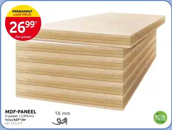 Brico MDF- Paneel aanbieding