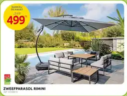 Brico Zweefparasol Rimini aanbieding