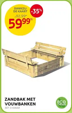 Brico Zandbak Met Vouwbanken aanbieding