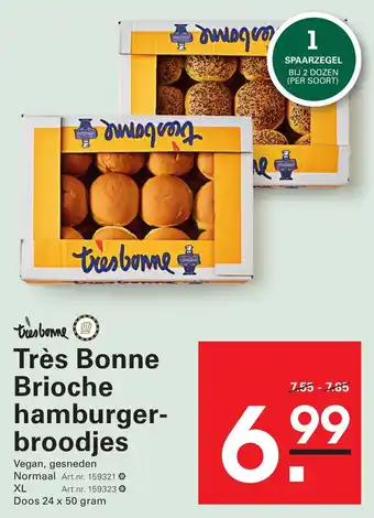 Sligro Très Bonne Brioche Hamburgerbroodjes aanbieding
