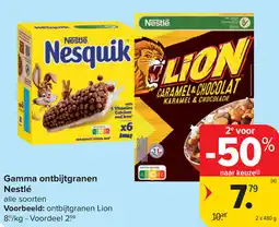 Carrefour Nestlé Gamma ontbijtgranen aanbieding