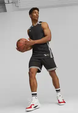 Decathlon Hoops Team basketbalshirt voor heren PUMA Black aanbieding