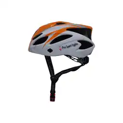 Decathlon Fietshelm Heren/Dames Pro Sport Lights - Oranje/Wit aanbieding