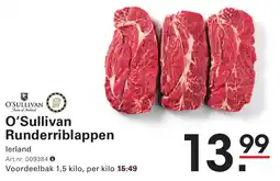 Sligro O'Sullivan Runderriblappen aanbieding